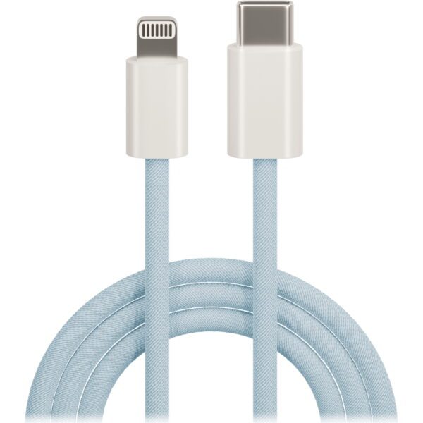 301944_oryg Maxlife MXUC-06 cable USB-C - Lightning 1,0 m 20W blue nylon