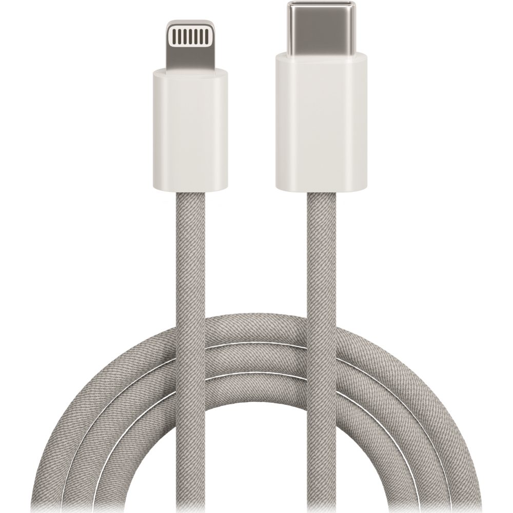 301945_oryg Maxlife MXUC-06 cable USB-C - Lightning 1,0 m 20W grey nylon