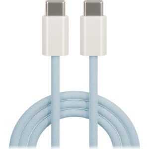 301948_oryg Maxlife MXUC-06 cable USB-C - USB-C 1,0 m 20W blue nylon