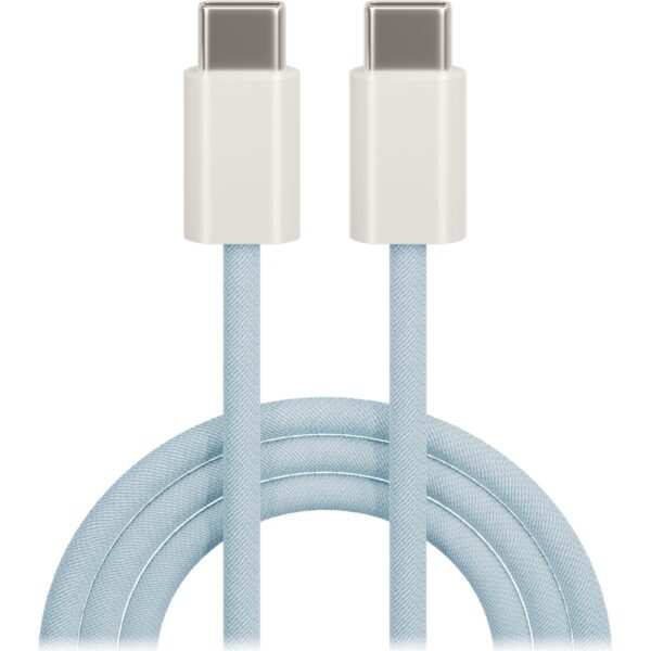 301948_oryg Maxlife MXUC-06 cable USB-C - USB-C 1,0 m 20W blue nylon
