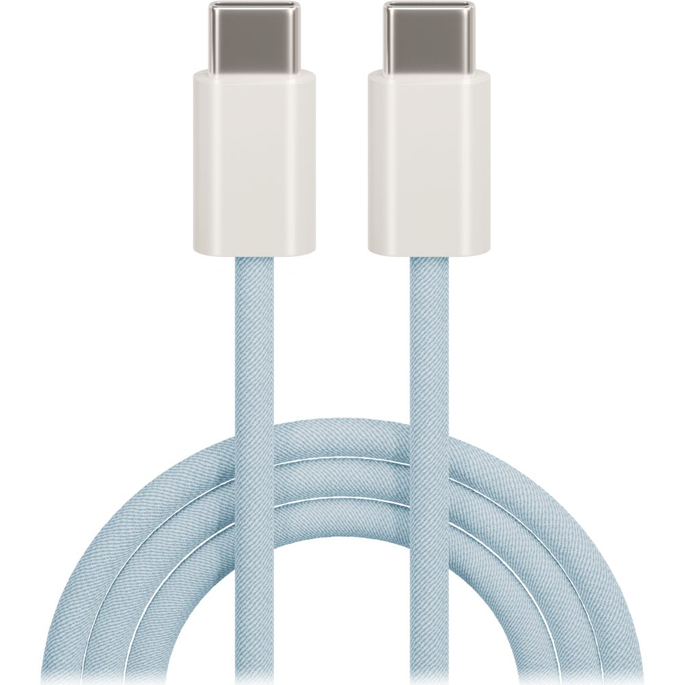 301948_oryg Maxlife MXUC-06 cable USB-C - USB-C 1,0 m 20W blue nylon