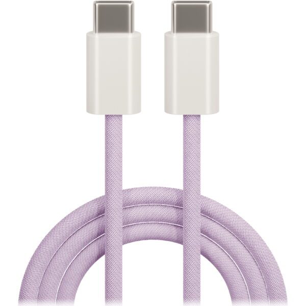 301950_oryg Maxlife MXUC-06 cable USB-C - USB-C 1,0 m 20W purple nylon