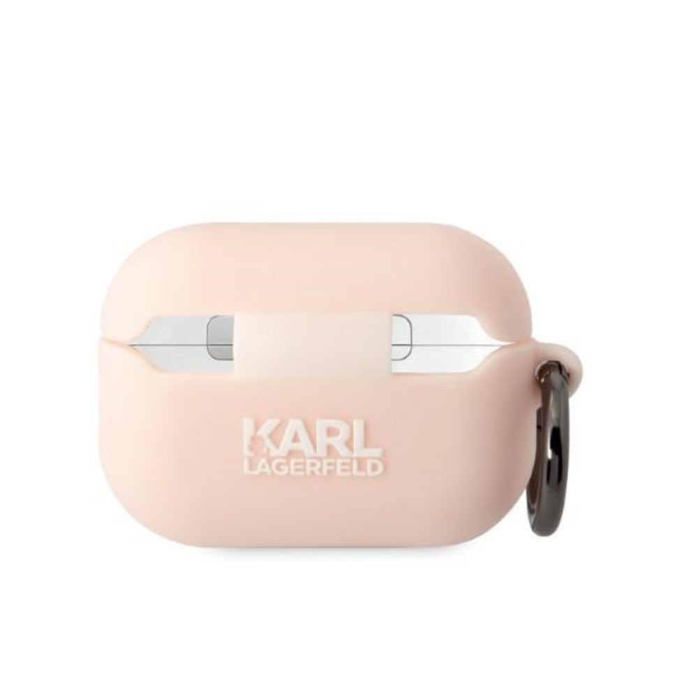 Karl Lagerfeld case for Airpods Pro 2 KLAP2RUNCHP pink 3D Silicone NFT Karl