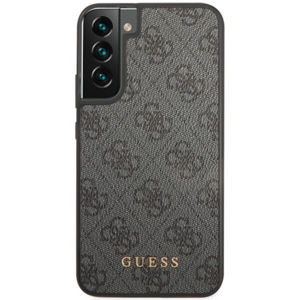 303848_oryg Guess case for Samsung Galaxy S23 GUHCS23SG4GFGR grey hardcase 4G Metal Gold Logo