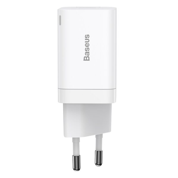 Baseus wall charger Super Si PD 30W 1x USB-C 1x USB white