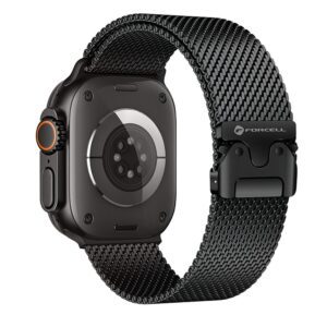 3066fdb504c81cdd88caf9e0cd80578c FORCELL F-DESIGN FA11 stainless steel strap for APPLE Watch 38 / 40 / 41 mm black
