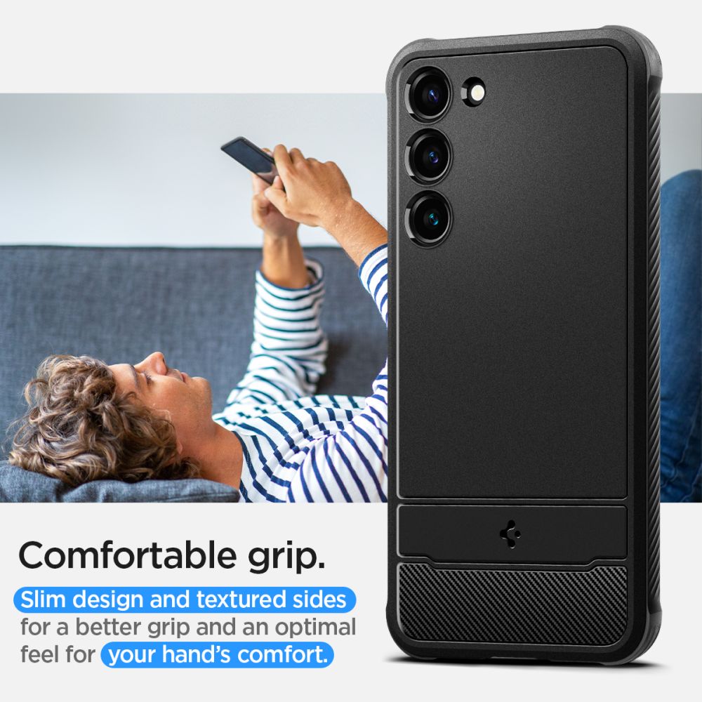 307095_oryg Spigen Rugged Armor case for Samsung Galaxy S23 matt black