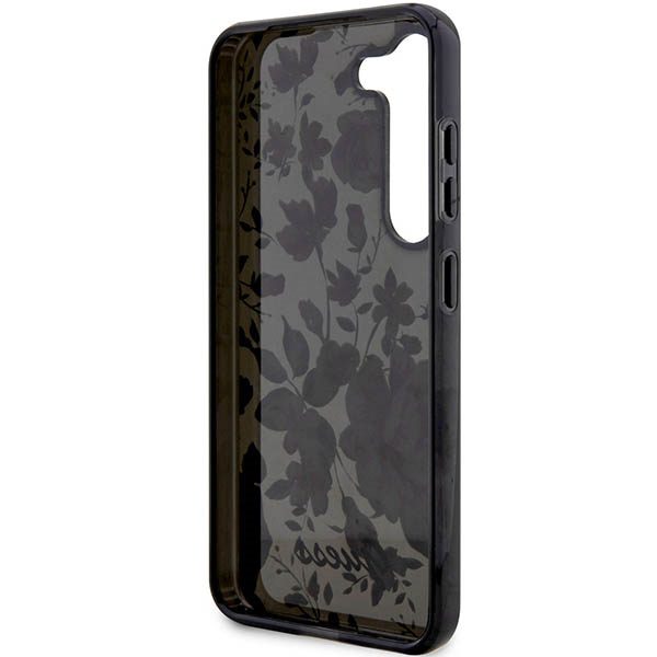 Guess case for Samsung Galaxy S23 Plus GUHCS23MHCFWSK black HC IML Flower