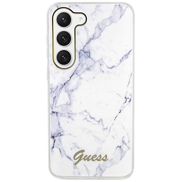 Guess case for Samsung Galaxy S23 GUHCS23SPCUMAH white HC PU/TPU Marble