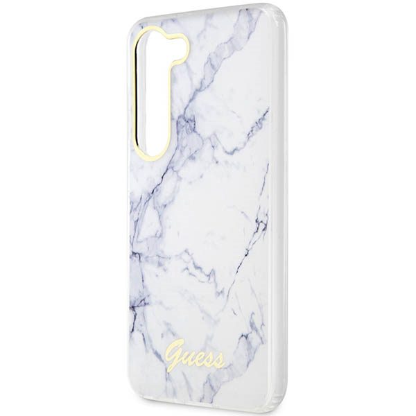 Guess case for Samsung Galaxy S23 GUHCS23SPCUMAH white HC PU/TPU Marble
