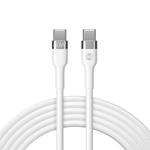 309336_oryg Forever Flexible cable USB-C - USB-C 1,0 m 60W white