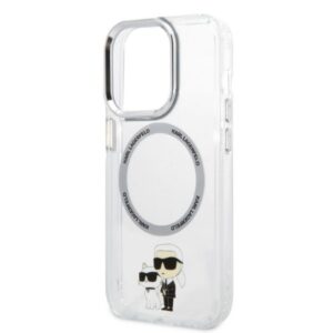 Karl Lagerfeld case for iPhone 14 Plus 6,7" KLHMP14MHNKCIT transparent hardcase Magsafe IML NFT Karl&Choupette