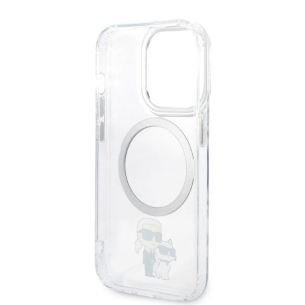Karl Lagerfeld case for iPhone 14 Plus 6,7" KLHMP14MHNKCIT transparent hardcase Magsafe IML NFT Karl&Choupette