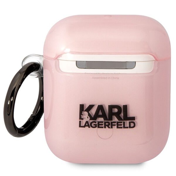 Karl Lagerfeld case for Airpods 1 / 2 KLA2HNCHTCP pink Ikonik Choupette