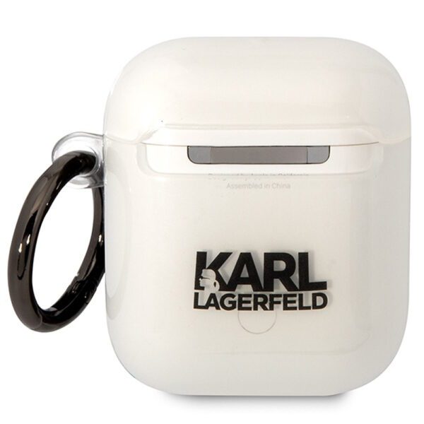 Karl Lagerfeld case for Airpods 1 / 2 KLA2HNCHTCT transparent Ikonik Choupette