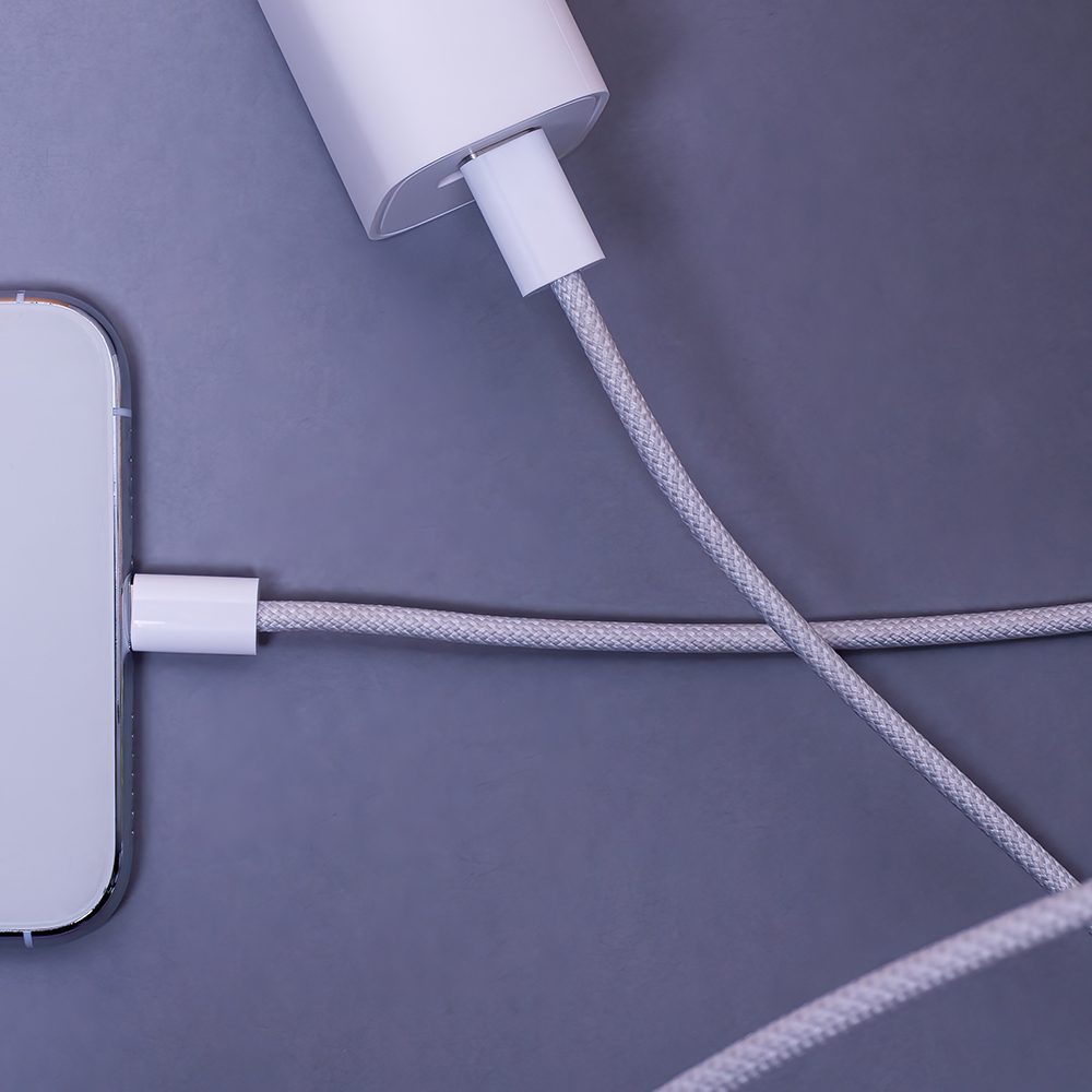 314007_oryg Maxlife MXUC-06 cable USB-C - USB-C 1,0 m 20W grey nylon