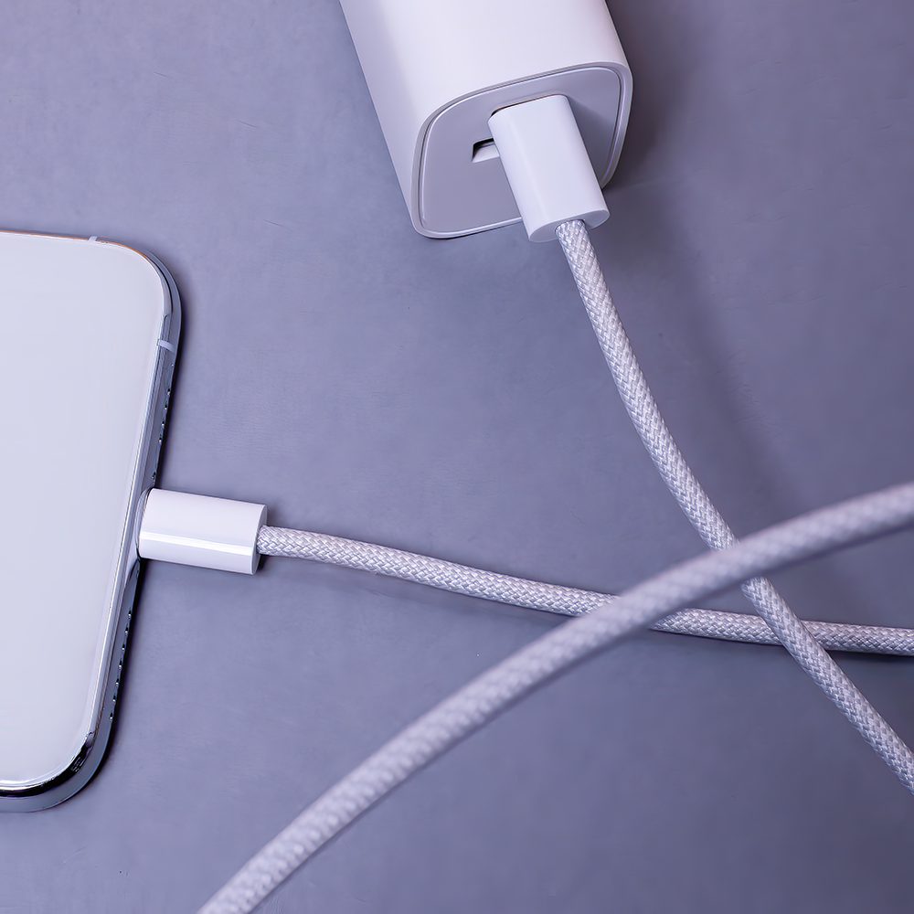 314008_oryg Maxlife MXUC-06 cable USB-C - USB-C 1,0 m 20W grey nylon