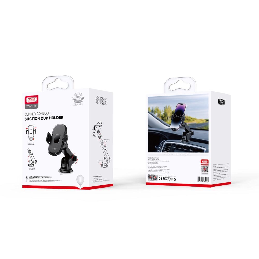 314430_oryg XO car holder C121 black with suction cup