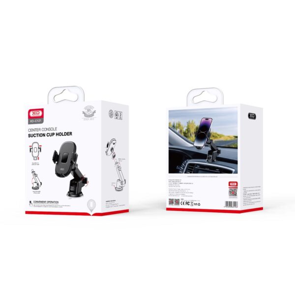 314430_oryg XO car holder C121 black with suction cup