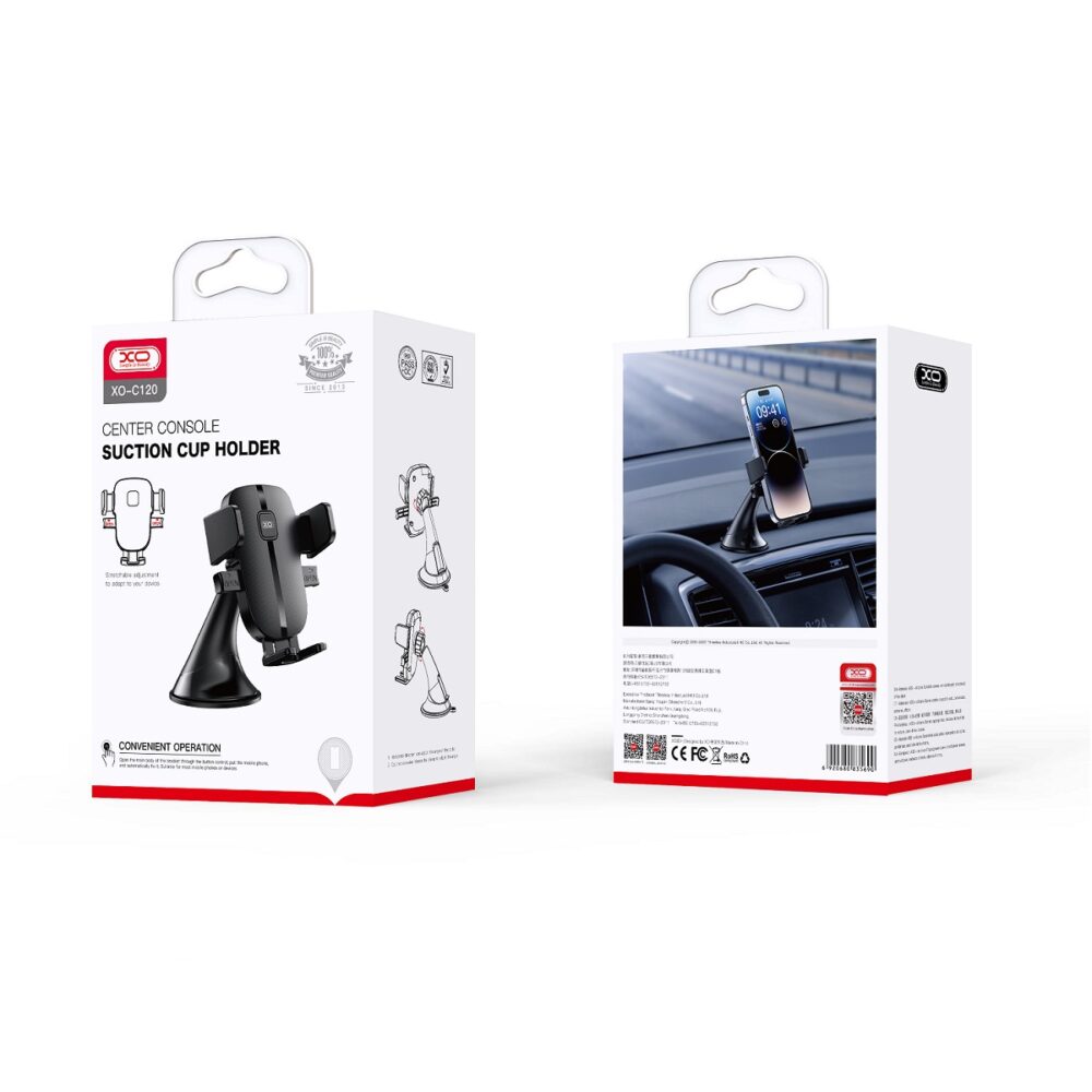 314453_oryg XO car holder C120 black with suction cup