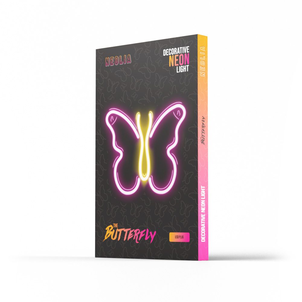 316052_oryg Neon LED Light BUTTERFLY pink NNE03 Neolia