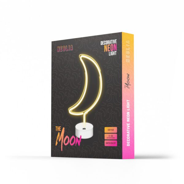 Neon on a stand MOON white NNE06 Neolia