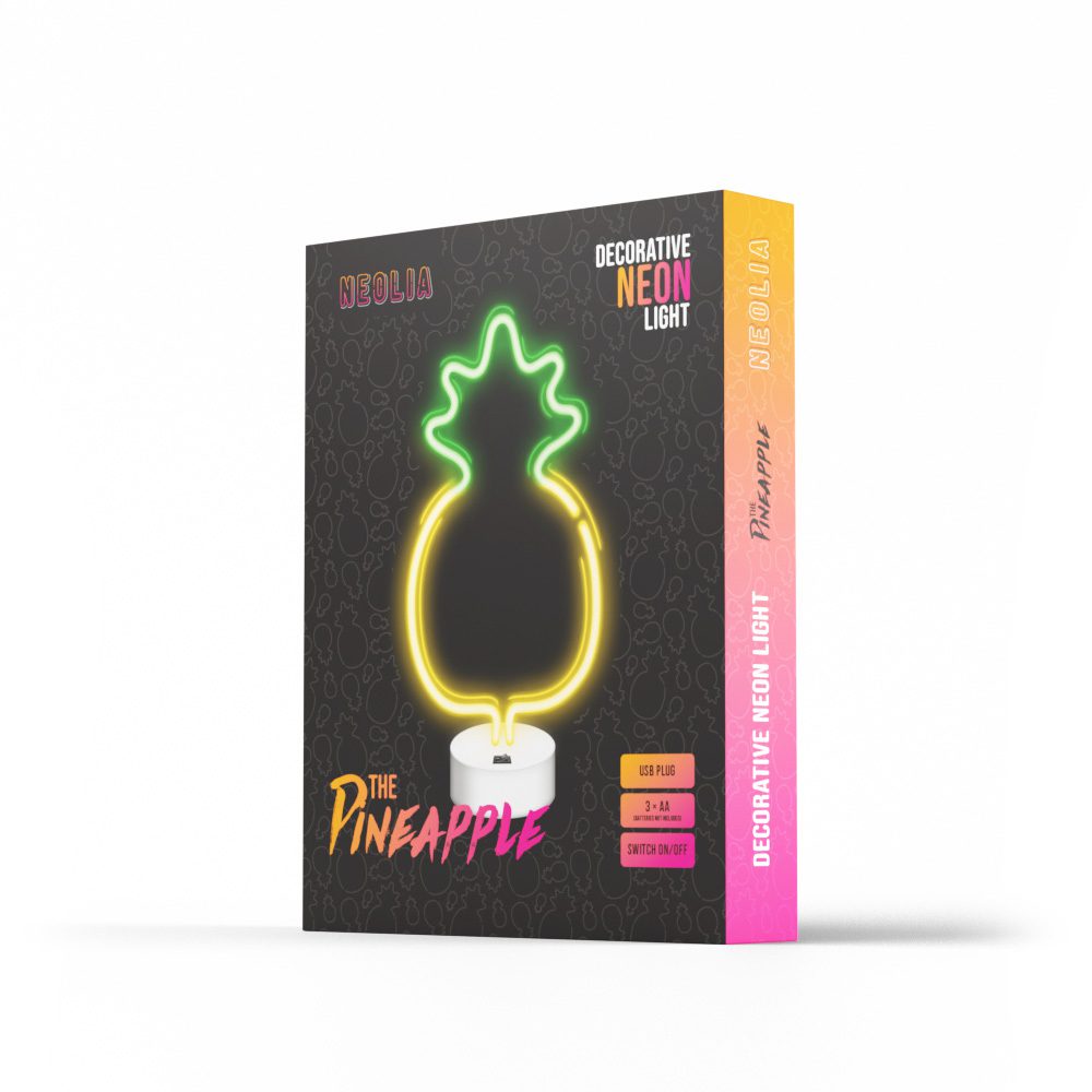 316077_oryg Neon LED on a stand PINEAPPLE yellow green NNE05 Neolia