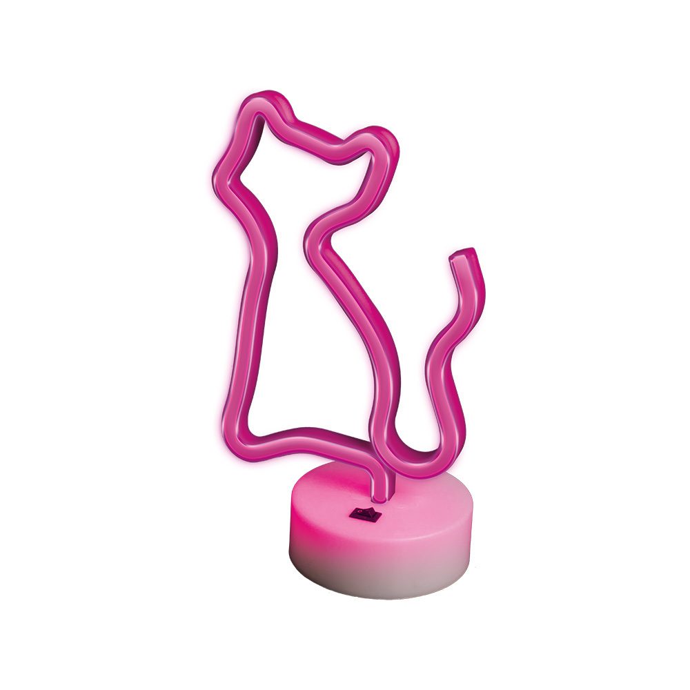 316755_oryg Neon LED on a stand CAT pink FSNE02 Forever Light