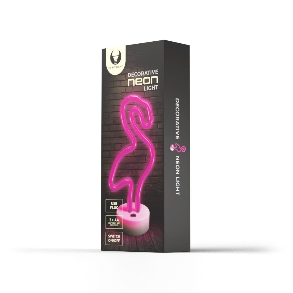 316764_oryg Neon LED on a stand FLAMINGO pink FSNE01 Forever Light