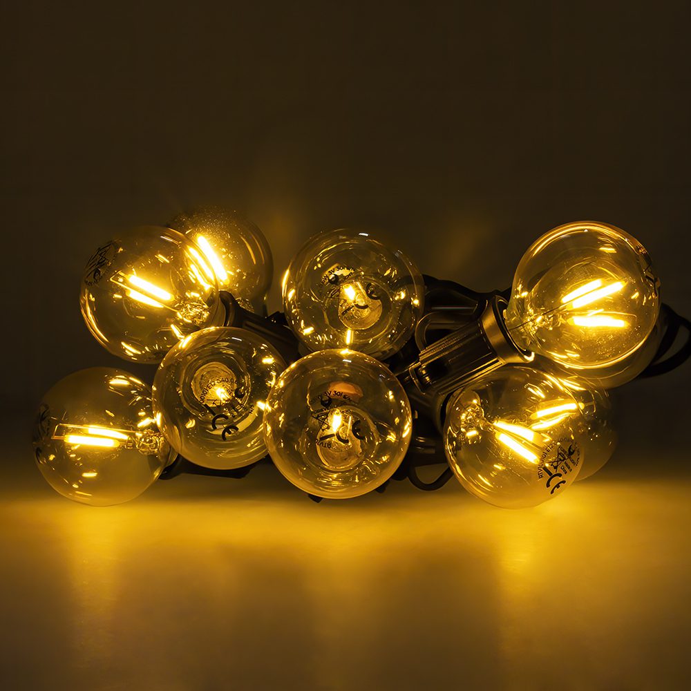 318035_oryg Forever Light LED Solar Garland SUNARI FLS-125 5,5m + 10 bulbs gold G40 IP44