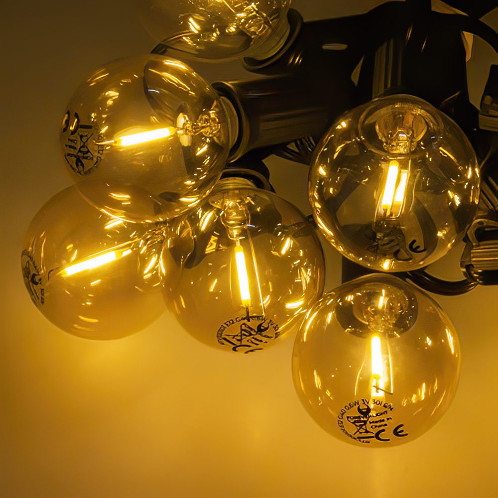 318037_oryg Forever Light LED Solar Garland SUNARI FLS-125 5,5m + 10 bulbs gold G40 IP44