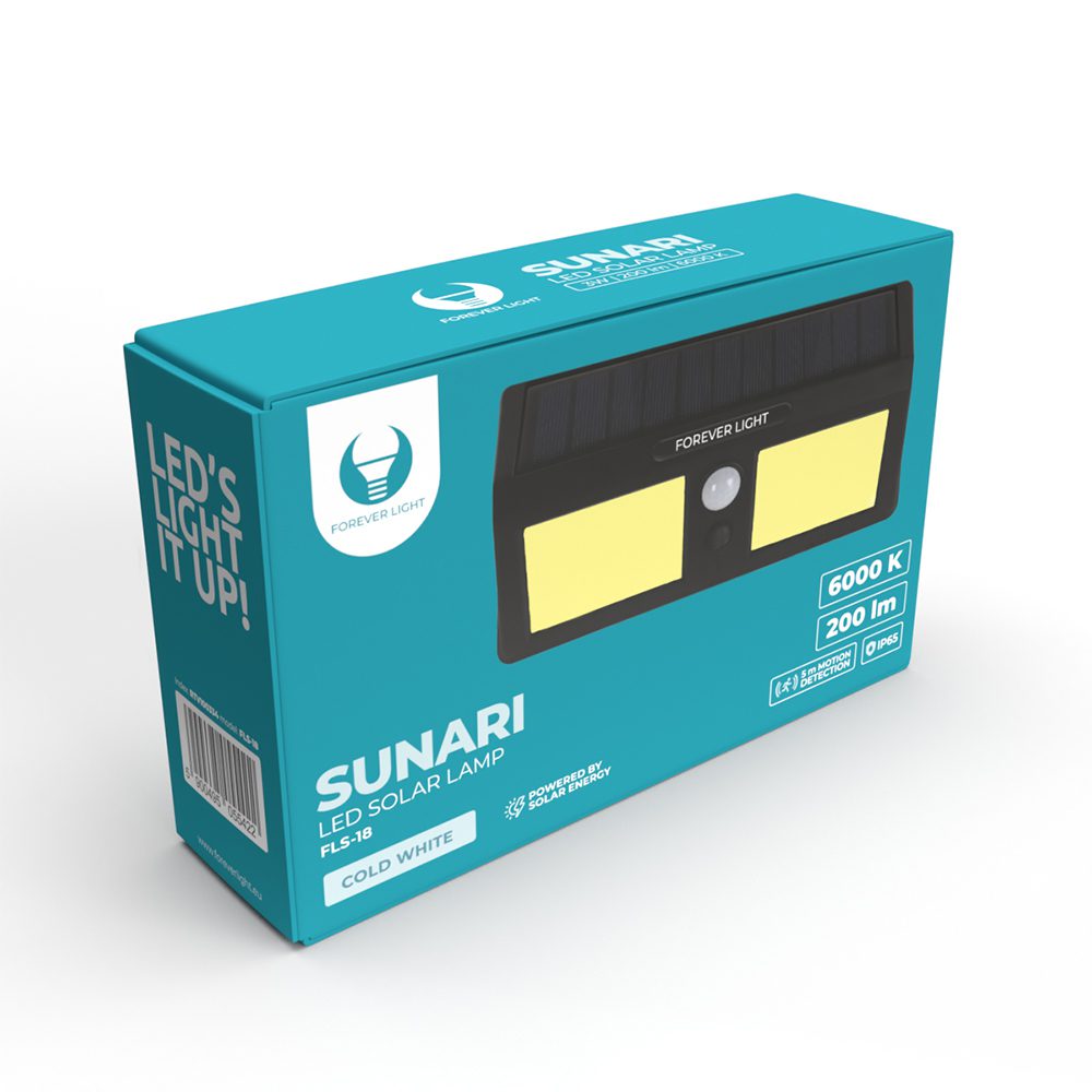 318560_oryg Forever Light Solar LED Lamp SUNARI FLS-18 COB PIR 3W 200lm 800mAh Li-Ion