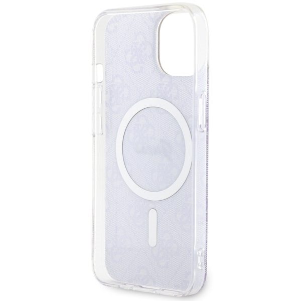 Compressed by jpeg-recompress Guess case for iPhone 14 6,1" GUHMP14SH4STU purple hardcase Magsafe IML 4G