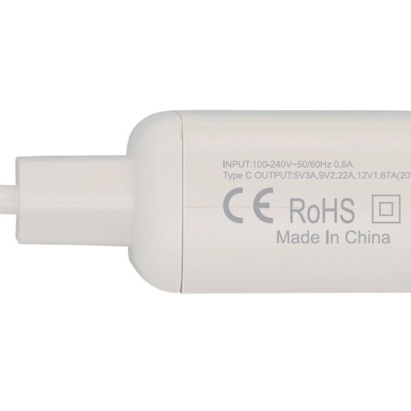 Rebeltec wall charger H150 Turbo PD20 Type C white