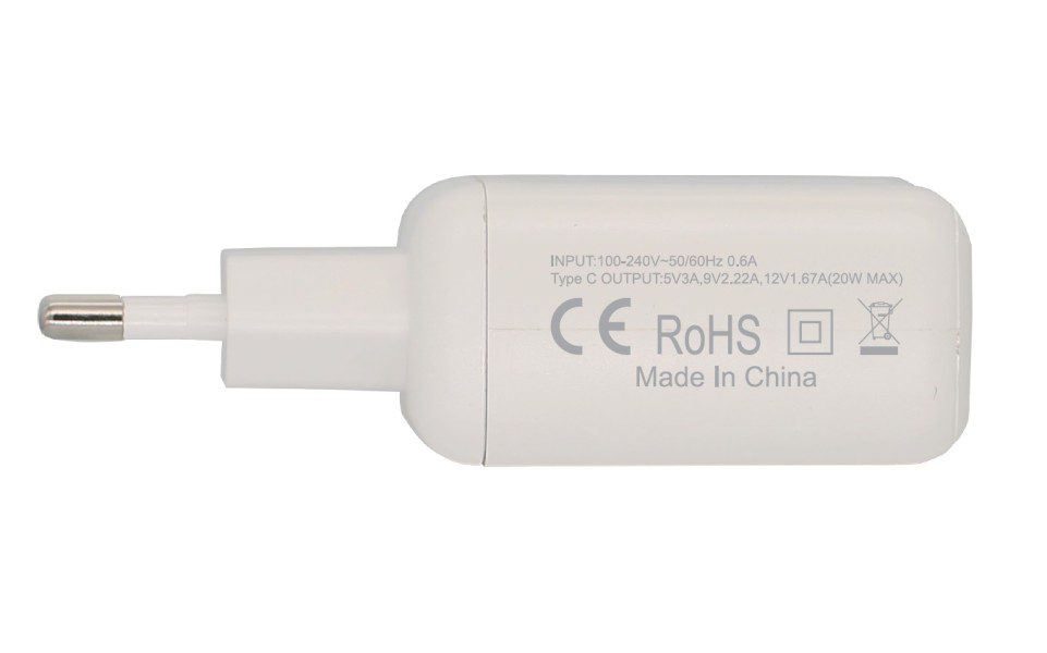 Rebeltec wall charger H150 Turbo PD20 Type C white