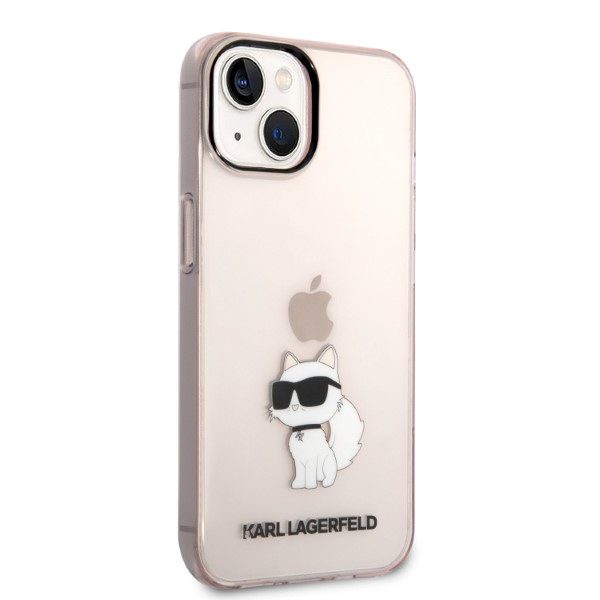 Karl Lagerfeld case for iPhone 14 6,1" KLHCP14SHNCHTCP pink hardcase Ikonik Choupette