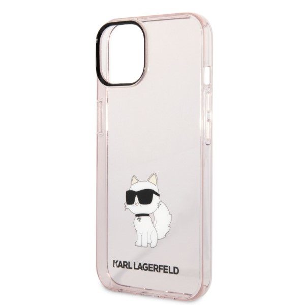 Karl Lagerfeld case for iPhone 14 6,1" KLHCP14SHNCHTCP pink hardcase Ikonik Choupette