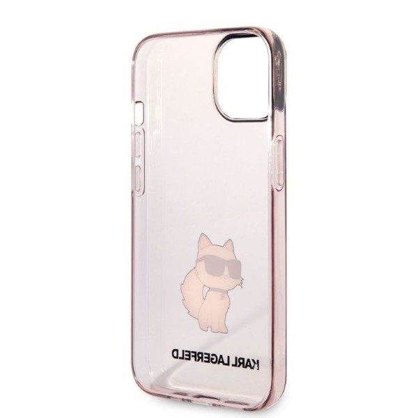 Karl Lagerfeld case for iPhone 14 6,1" KLHCP14SHNCHTCP pink hardcase Ikonik Choupette