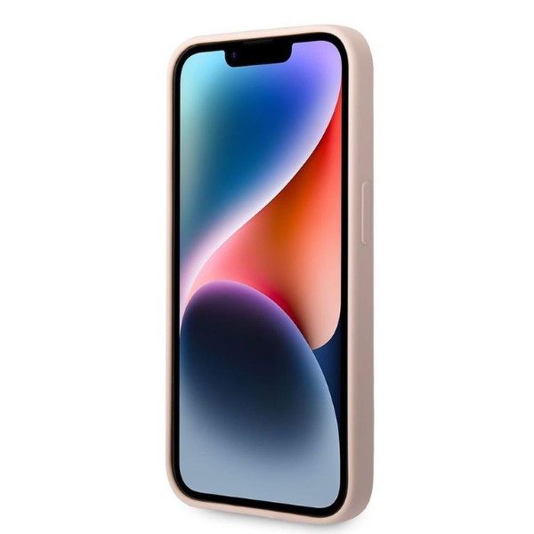 Karl Lagerfeld case for iPhone 14 Pro 6,1" KLHMP14LSNIKBCP pink hardcase Silicone Ikonik Magsafe