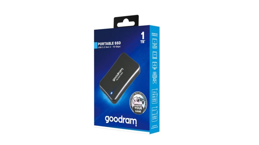 Goodram SSD disc 1TB HL200 USB Type-C + A