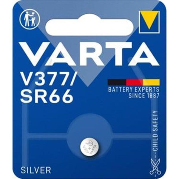 324f1f9f73efbde4f41c8e5191a4a3a3 VARTA silver battery V377 / SR66 24mAh 1,55V 1 pcs