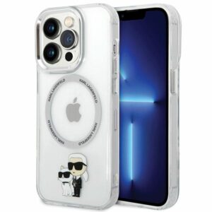 Karl Lagerfeld case for iPhone 13 Pro 6,1" KLHMP13LHNKCIT transparent hardcase Magsafe IML NFT Karl & Choupette