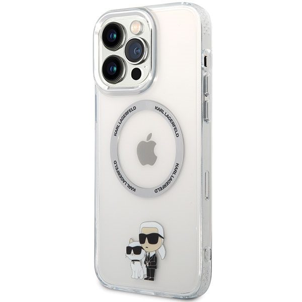 Karl Lagerfeld case for iPhone 13 Pro Max 6,7" KLHMP13XHNKCIT transparent hardcase Magsafe IML NFT Karl & Choupette