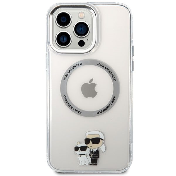 Karl Lagerfeld case for iPhone 13 Pro Max 6,7" KLHMP13XHNKCIT transparent hardcase Magsafe IML NFT Karl & Choupette