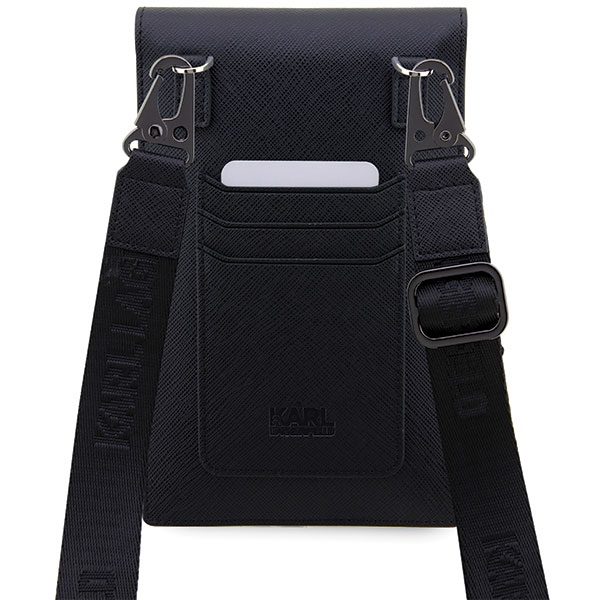 326115_oryg Karl Lagerfeld handbag for phone KLWBSAKCPMK black hardcase Phone Pounch Universal Saffiano K&C NFT