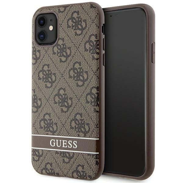 328509_oryg Guess case for iPhone 11 GUHCN61P4SNW brown HC 4G Stripe