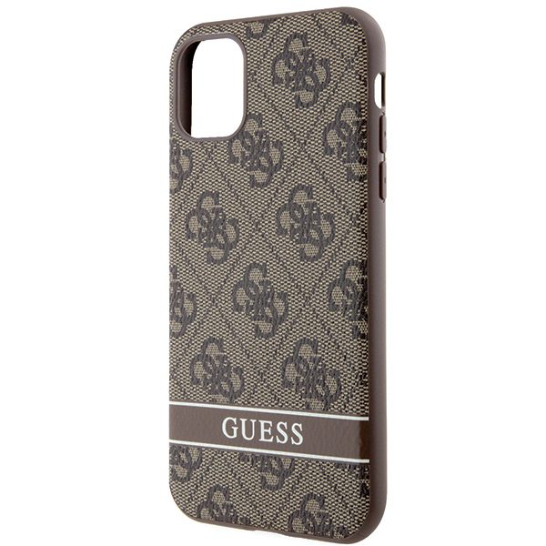 328514_oryg Guess case for iPhone 11 GUHCN61P4SNW brown HC 4G Stripe