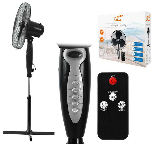 329772_oryg Standing Fan WT06 40W 16" black 3 modes with remote control HQ
