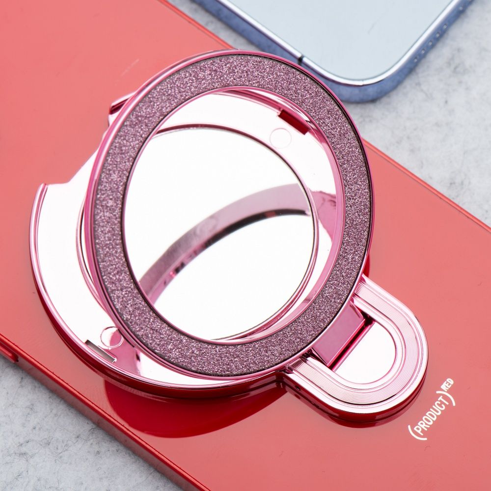 32d37a679347ac1f0498e6b6f56dea38 Phone stand CIRCLE MIRROR - stick-on - pink