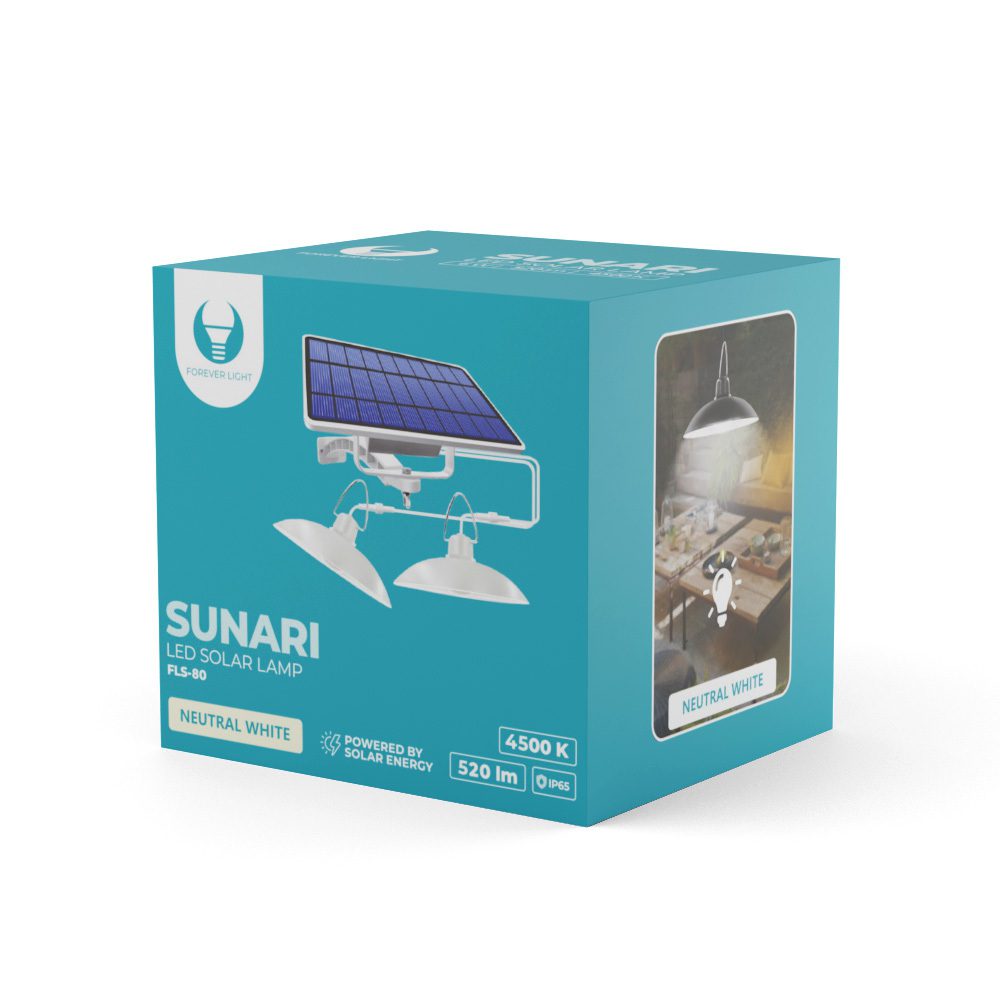 330344_oryg Forever Light Solar LED Double Lamp SUNARI FLS-80 6W 520lm 4500K 5500mAh Li-Ion